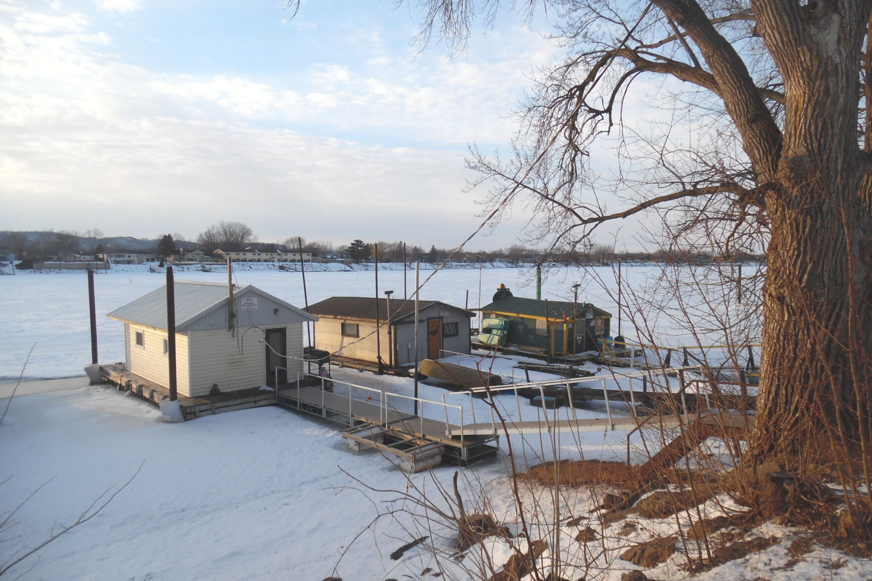Frozen on the river